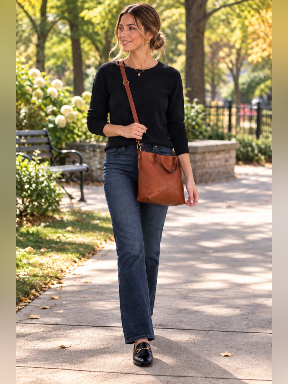Madewell Zip-Top Transport Crossbody Tote English Saddle Leather